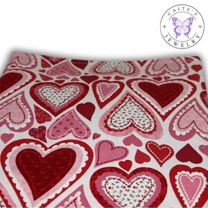 Handmade Book/Kindle Sleeve with a Vintage Hearts Fabric